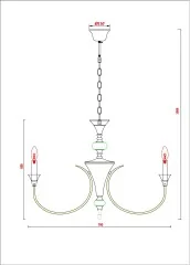 Подвесная люстра Arte Lamp A4094LM-8PB