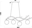 Подвесной светильник Freya FR8014PL-04BS