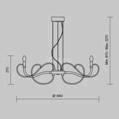 Подвесная люстра Maytoni MOD051PL-07TR