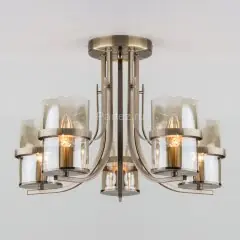 Потолочная люстра Eurosvet 60085/5 античная бронза