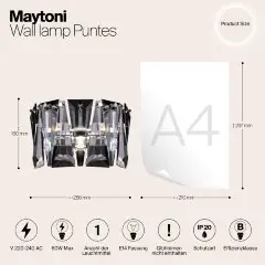 Настенный светильник Maytoni MOD043WL-01CH