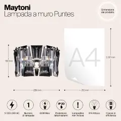 Настенный светильник Maytoni MOD043WL-01CH