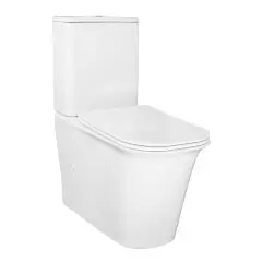 Унитаз-компакт Azario VELISE 355х625x810 напольный, безободковый в комплекте с быстросъемным сиденье