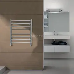 Полотенцесушитель водяной AZARIO PARMA 500/600 8 секций, нижнее/диагональное подключение, 1/2&quot;, хром