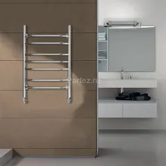 Полотенцесушитель водяной AZARIO RAVENNA 500/800 7 секций, нижнее/диагональное подключение, 1/2&quot;, хр