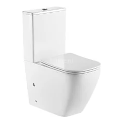 Унитаз напольный Azario LEVANTO 620x380x830 безободковый в комплекте cо смывным механизмом Geberit и