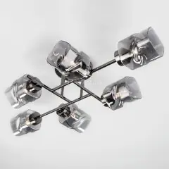 Потолочная люстра Eurosvet 30165/6 черный жемчуг