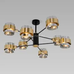 Потолочная люстра Eurosvet 70127/8 черный/дымчатый