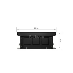 Конвектор внутрипольный Royal Thermo ATRIUM-90/200/1400-DG-U-DB