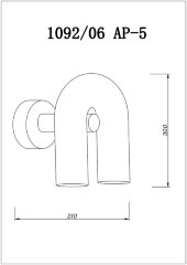 Бра Divinare 1092/06 AP-5