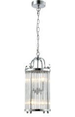 Подвесная люстра Crystal Lux TADEO SP4 D200 CHROME/TRANSPARENTE