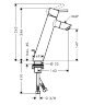 Hansgrohe 32052000 Talis Смеситель для раковины, однорычажный, 150, 1/2