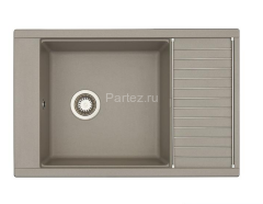 Кухонная мойка AQUATON Делия 78, серый шелк (1A715132DE250)