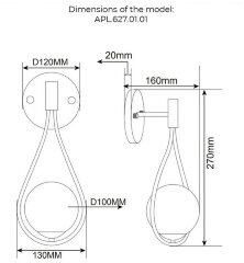 Бра Aployt APL.627.01.01