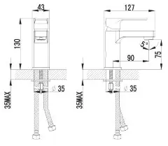 Смеситель Lemark Plus Grace LM1506С для раковины