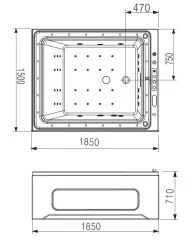 Акриловая ванна Gemy G9268 K