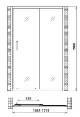 Душевая дверь Gemy Victoria S30191G