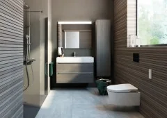 Roca INSPIRA Шкаф-колонна правый, темный дуб
