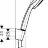 Hansgrohe 27593000 Croma 100 Душевой набор Croma 100 Multi/Porter'S 1,25 м, 1/2