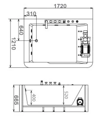 Акриловая ванна Gemy G9226 K