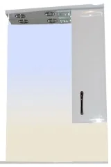 Зеркало-шкаф Loranto Коралл 60 правостороннее, 600х825х160