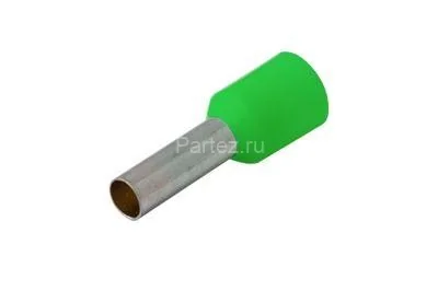 Наконечник штыревой втулочный изолир. (НШВИ F-12мм) 6кв.мм зел. REXANT 08-0823