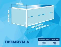 Экран для ванны Метакам ПРЕМИУМ А 1,68 Зеленый (ЭПS_004500)