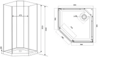 Timo Premium ILMA 709 душевая кабина (90*90*222)