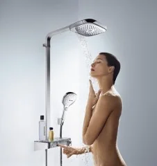 27127000 Raindance Select E 300 3jet Showerpipe, ½’, хром