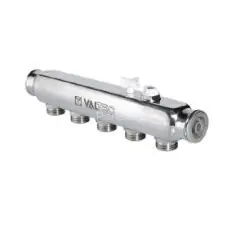 Коллектор распределительный НЕРЖ. 1&quot;х5х3/4&quot;ЕК VALTEC
