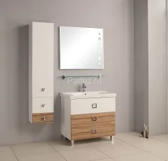 Стеклянная полка Aquaton 85, 85*12 см, хром (1A110303XX010)