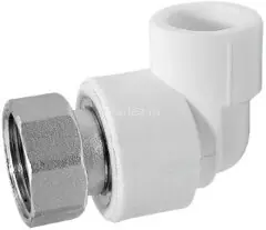 Угол с накидной гайкой PPR-ВР D20х3/4&quot; Lammin 80/20