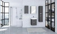 Шкаф AQUATON СИЛЬВА подвесной, левый, Дуб Макиато (1A215703SIW5L)