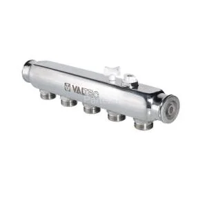 Коллектор распределительный НЕРЖ. 1"х9х3/4"ЕК VALTEC