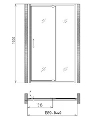 Душевая дверь Gemy Sunny Bay S28191E