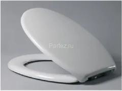 Крышка-сиденье для унитаза Haro Бермуда пластиковое крепление, белое (526304)