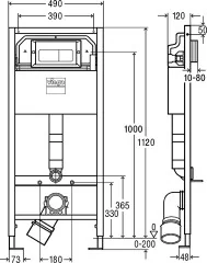 Viega Prevista 792824 Инсталляционный сет с кнопкой Life 5 хром