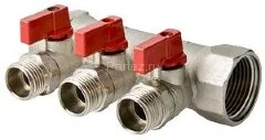 Коллектор с отсекающими кранами 3/4&quot;х2х1/2&quot; VALTEC