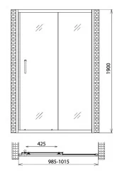 Душевая дверь Gemy Victoria S30191HM