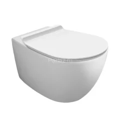 Унитаз подвесной Simas Vignoni &quot;Rimless&quot; 365х560х340 безободковый, с креплением F85, белый матовый (