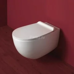 Унитаз подвесной Simas Vignoni &quot;Rimless&quot; 365х560х340 безободковый, с креплением F85, белый матовый (