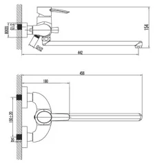 Смеситель для ванны Lemark Atlantiss LM3201C
