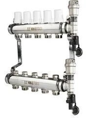 Коллекторная группа НЕРЖ. в сборе 1&quot;х8х3/4&quot;ЕК VALTEC