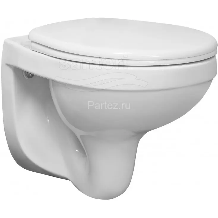 Унитаз подвесной Santeri Alpha с сиденьем микролифт (1.3256.4.S00.00B.0)