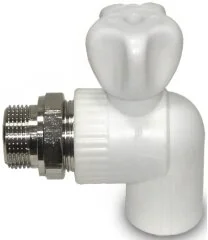 Кран радиаторный PPR угловой D25х1/2&quot; Aquapipe