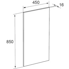 Зеркало Roca The Gap Original, 85*45*1,6 см, с подсветкой (Z.RU90.0.009.0)