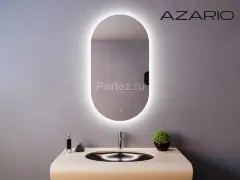 Зеркало AZARIO Alone Arco 600х1000 влагостойкое с подсветкой, сенсорный выключатель с функцией димме