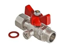 Кран шаровой для подключения манометра 1/2&quot;х3/8&quot; н-в баб. VALTEC