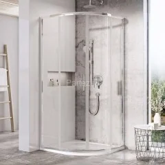 Душевой уголок Ravak Blix Slim 90x90 BLSCP4-90 профиль Хром стекло прозрачное
