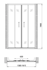 Душевая дверь Gemy Victoria S30192B